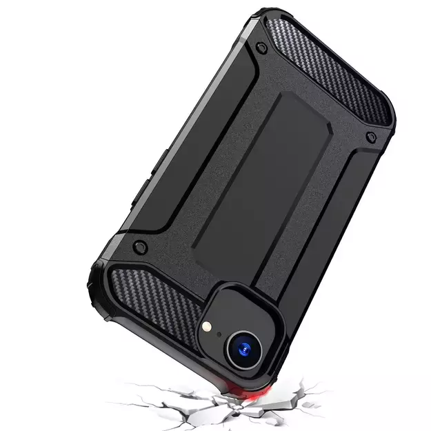 Hybrid Armor Case for iPhone 16e - Black 15