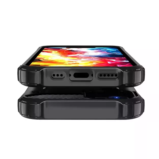 Hybrid Armor Case for iPhone 16e - Black 16