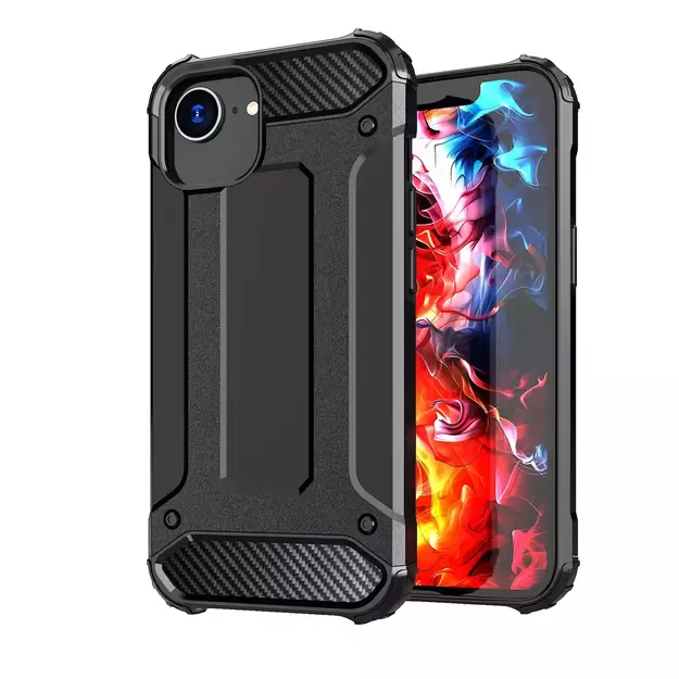 Hybrid Armor Case for iPhone 16e - Black 9
