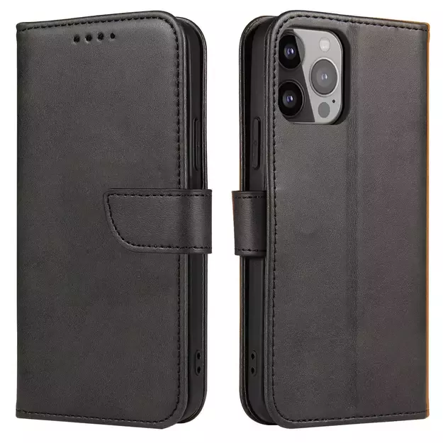 Magnet Case with Flip for Samsung Galaxy S25 Edge - Black