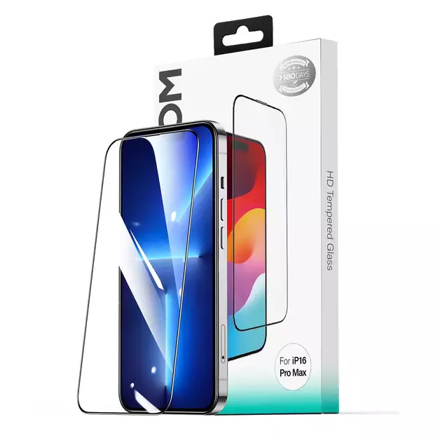 Joyroom JR-MLG0276 2.5D HD Dustproof Tempered Glass with Black Frame for iPhone 15/16 1