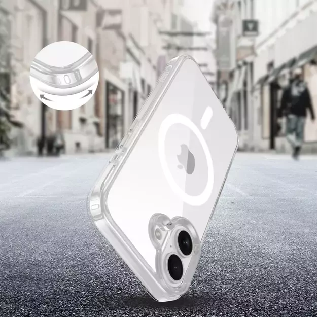 Tech-Protect Flexair Hybrid CC Magsafe iPhone 16 Case - Clear 9