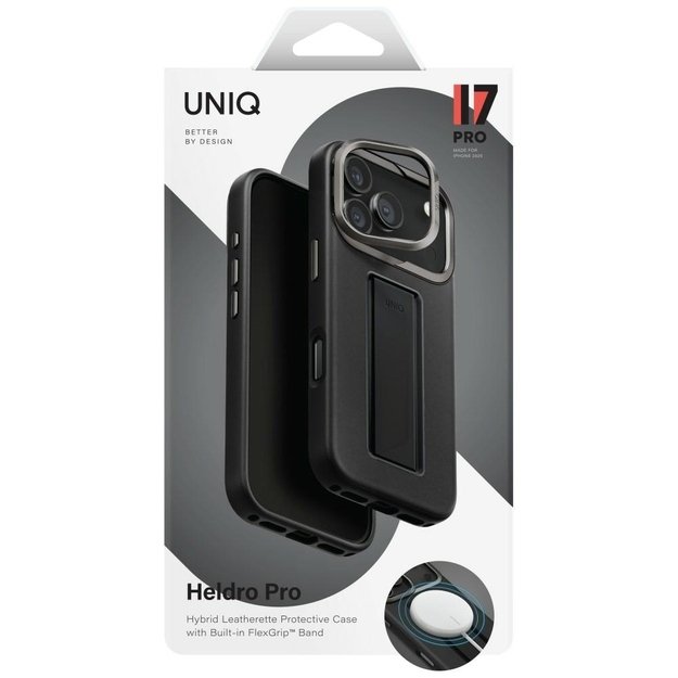 Uniq Heldro Pro Magclick Charging Case for iPhone 17 Pro - Black 5