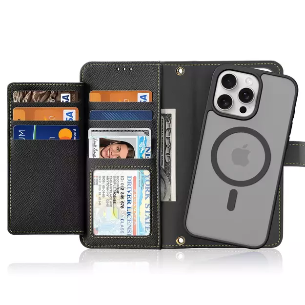Dux Ducis Lawa Leather Case for iPhone 15 Pro - Black 1
