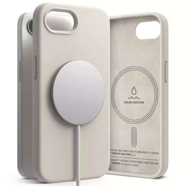 Ringke Silicone Magsafe iPhone 16e Case - Beige