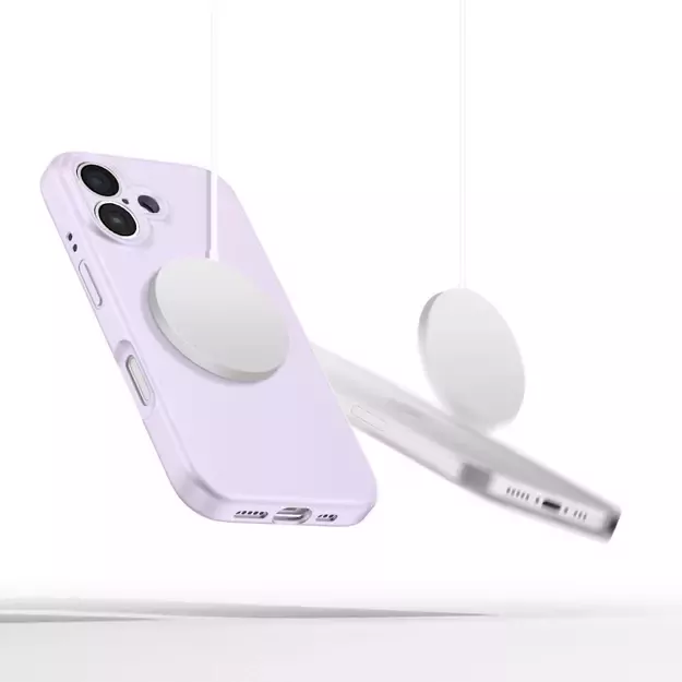 Tech-Protect Liquid Silicone MagSafe iPhone 16e Case - Purple 4