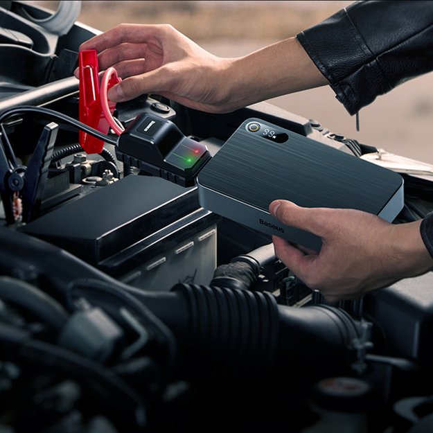 Jump Starter Power Bank for Car 1200A Baseus Super Energy Pro+ - Black 12