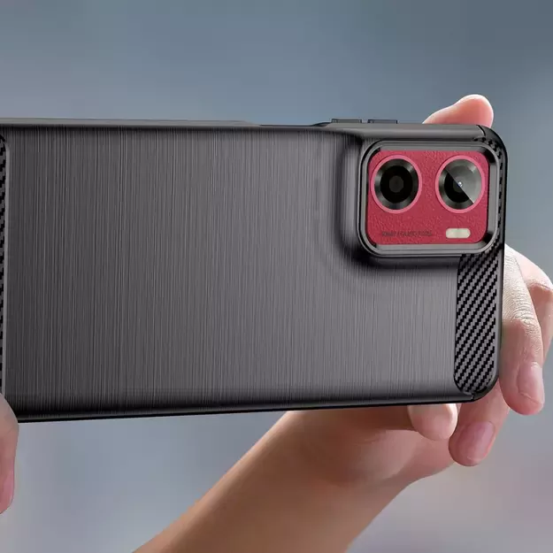 Tech-Protect TPUCarbon Case for Motorola Moto G05 / E15 - Black 3