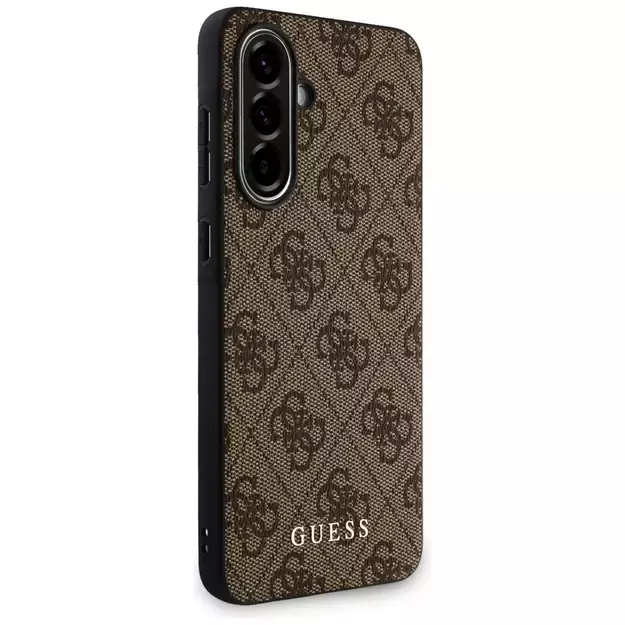 Guess 4G Metal Gold Logo Case for Samsung Galaxy A36 - Brown 2
