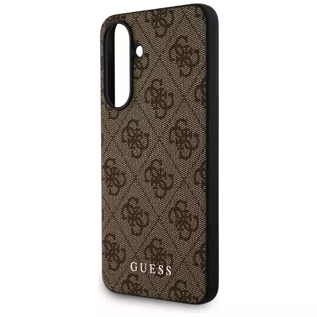 Guess 4G Metal Gold Logo Case for Samsung Galaxy A36 - Brown 4