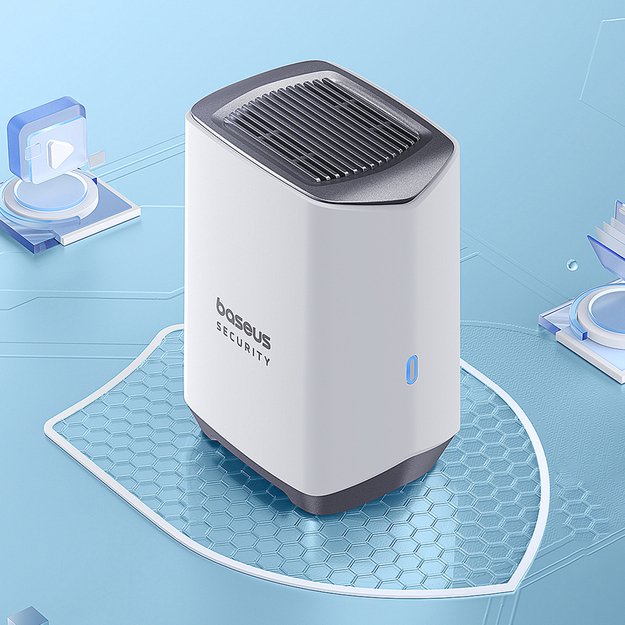 Baseus Security N1 Plus Dual 2K Outdoor Surveillance Kit (2 Cameras) &ndash; White 1