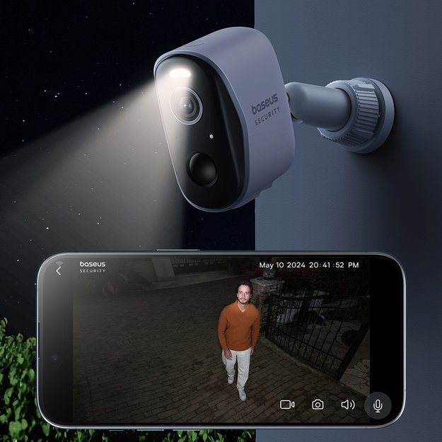 Baseus Security N1 Plus Dual 2K Outdoor Surveillance Kit (2 Cameras) &ndash; White 8