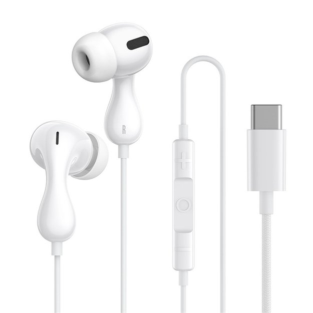 Baseus Encok CZ20 In-Ear Wired USB-C Headphones - White 1