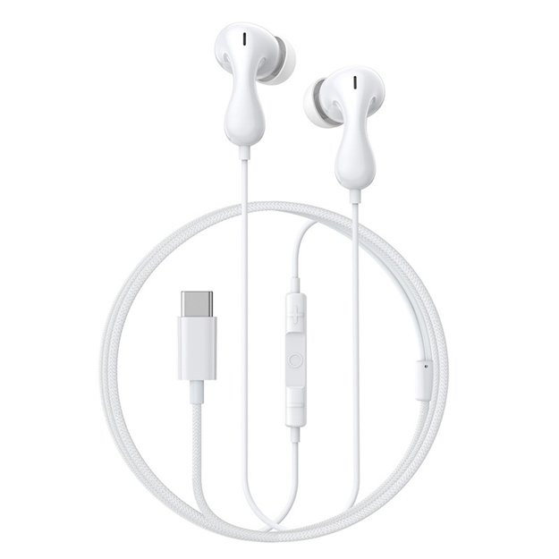 Baseus Encok CZ20 In-Ear Wired USB-C Headphones - White