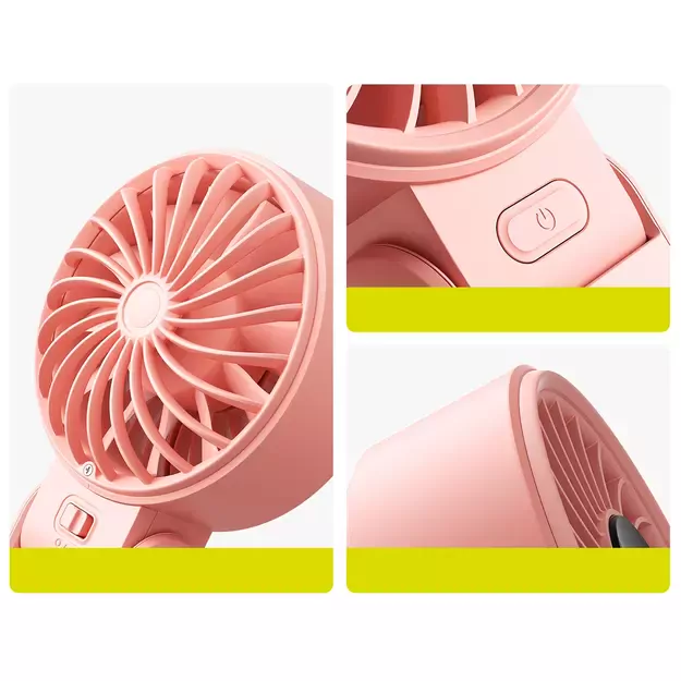 Jisulife Handheld Fan Life7 3600mAh Portable USB Fan - Pink 16