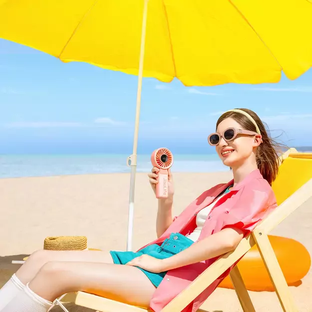 Jisulife Handheld Fan Life7 3600mAh Portable USB Fan - Pink 19