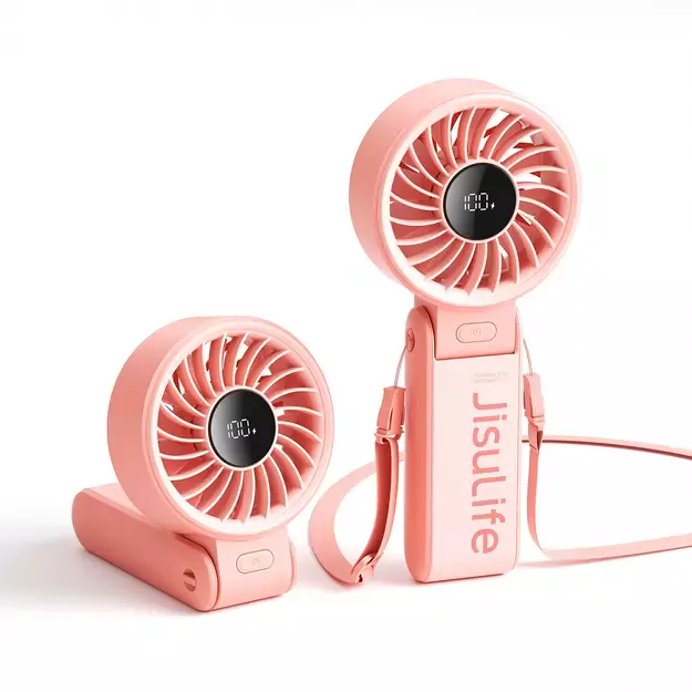 Jisulife Handheld Fan Life7 3600mAh Portable USB Fan - Pink 11
