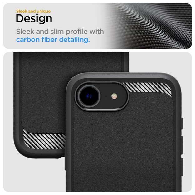 Spigen Rugged Armor MagSafe case for iPhone 16e - black 10