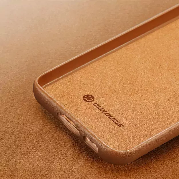 Dux Ducis Grit case for Samsung Galaxy S23+ elegant case made of artificial leather brown 8