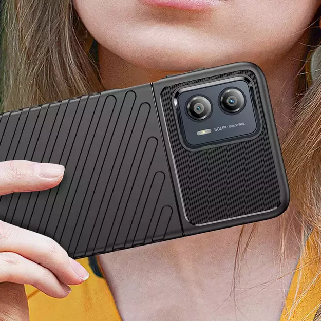 Thunder Case case for Motorola Moto G53 silicone armor case black 4