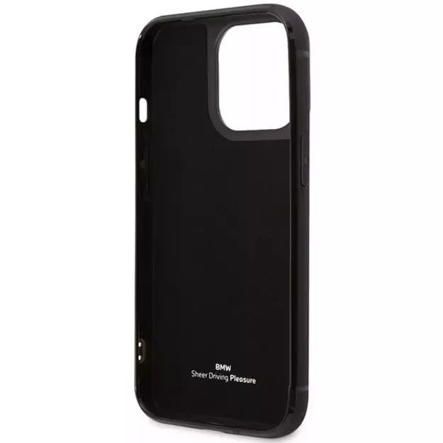 Case BMW BMHCP14L22RSEPK iPhone 14 Pro 6.1&quot  black/black Leather Card Slot 6