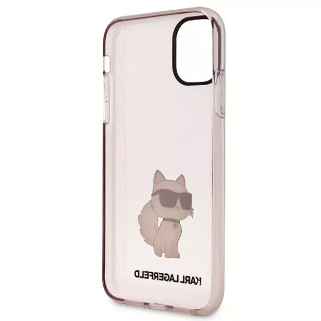 Karl Lagerfeld KLHCN61HNCHTCP iPhone 11 / Xr 6.1&quot  pink/pink hardcase Ikonik Choupette 6