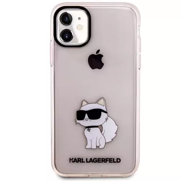 Karl Lagerfeld KLHCN61HNCHTCP iPhone 11 / Xr 6.1&quot  pink/pink hardcase Ikonik Choupette 2