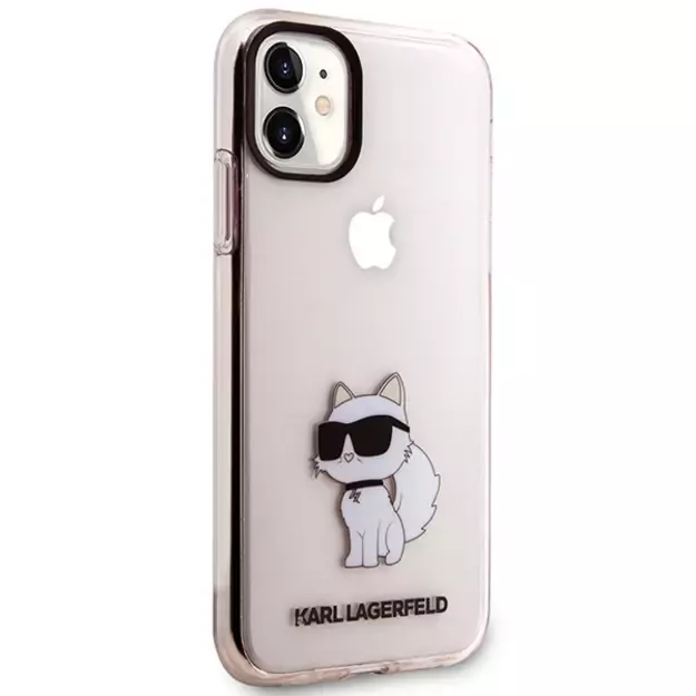 Karl Lagerfeld KLHCN61HNCHTCP iPhone 11 / Xr 6.1&quot  pink/pink hardcase Ikonik Choupette 3