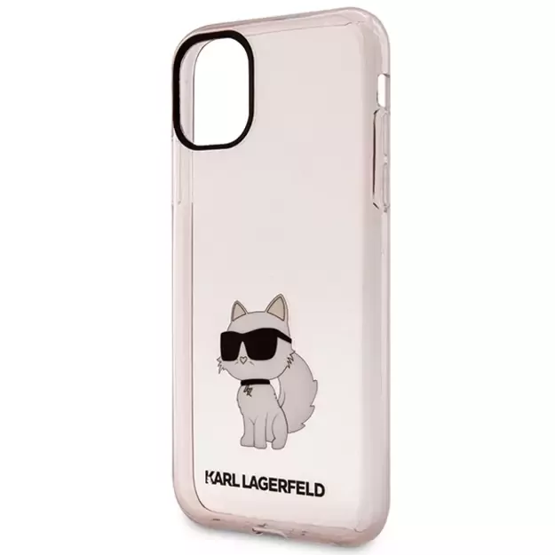 Karl Lagerfeld KLHCN61HNCHTCP iPhone 11 / Xr 6.1&quot  pink/pink hardcase Ikonik Choupette 5