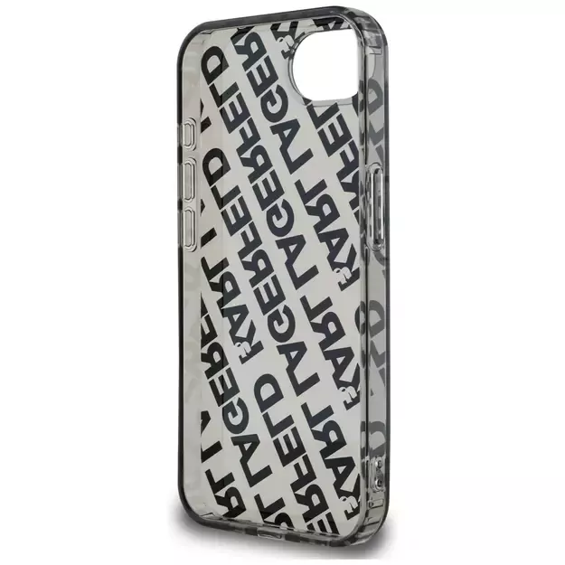 Karl Lagerfeld IML Repeat Logo case for iPhone 16e - silver 5