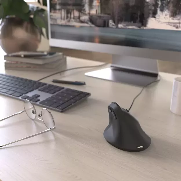 Hama EMC-500 Wired Mouse Ergonomic, Vertical - Black 3