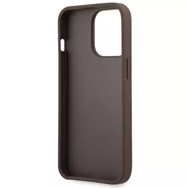 Guess GUHCP14L4GMGBR iPhone 14 Pro 6,1  brązowy/brown hardcase 4G Big Metal Logo 6