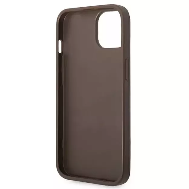 Guess GUHCP14SG4GFBR iPhone 14 6.1  brown / brown hard case 4G Metal Gold Logo 6