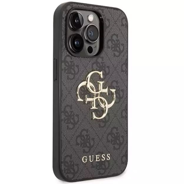 Guess 4G Big Metal Logo case for iPhone 15 Pro Max - gray 5