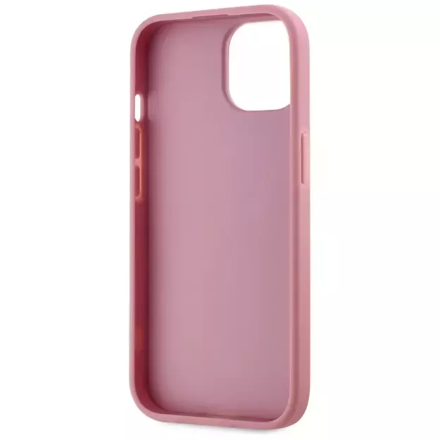 Karl Lagerfeld Wrinkled Metal Signature iPhone 15 Case - Pink 6