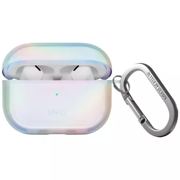 Uniq Iridescia Case for AirPods Pro 2 Hang Case - Holo White