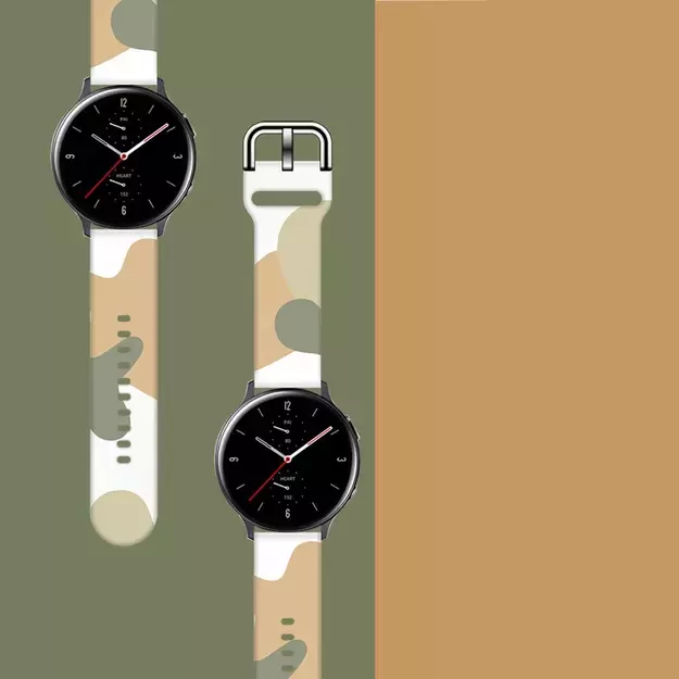Strap Moro for Samsung Galaxy Watch 40 / 41 / 42 / 43 / 44 mm silicone bracelet watch band - pattern 6 2