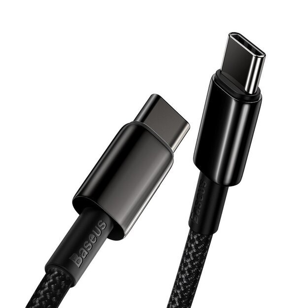 Baseus CATWJ-A01 USB-C - USB-C PD QC cable 100W 5A 480Mb/s 2m - black 1