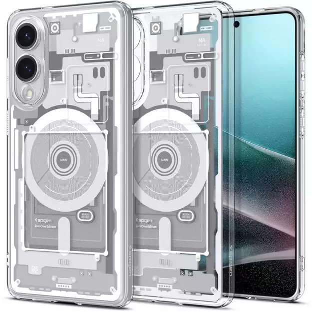 Spigen Ultra Hybrid Mag Case with MagSafe for Samsung Galaxy S25 Edge with Print - White