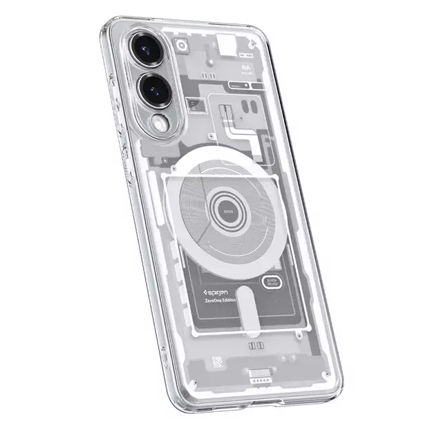 Spigen Ultra Hybrid Mag Case with MagSafe for Samsung Galaxy S25 Edge with Print - White 6