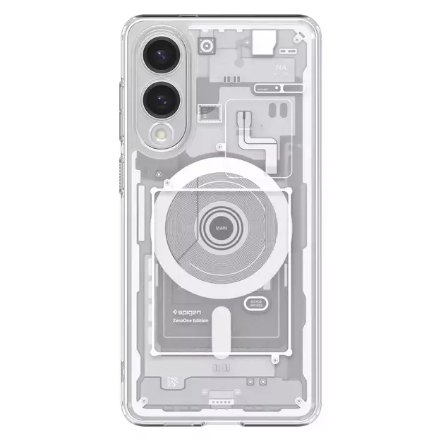 Spigen Ultra Hybrid Mag Case with MagSafe for Samsung Galaxy S25 Edge with Print - White 1