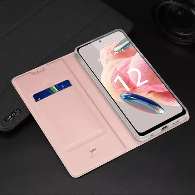 Dux Ducis Skin Pro Case for Xiaomi Redmi Note 12 Flip Card Wallet Stand Blue 18