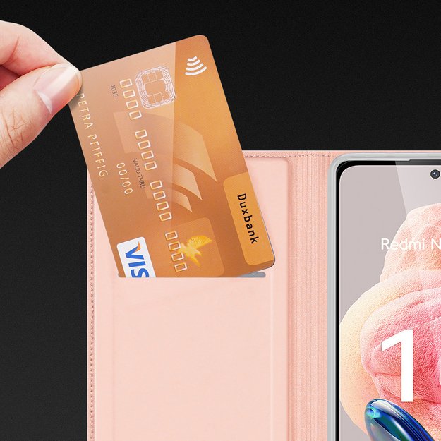 Dux Ducis Skin Pro Case for Xiaomi Redmi Note 12 Flip Card Wallet Stand Blue 2