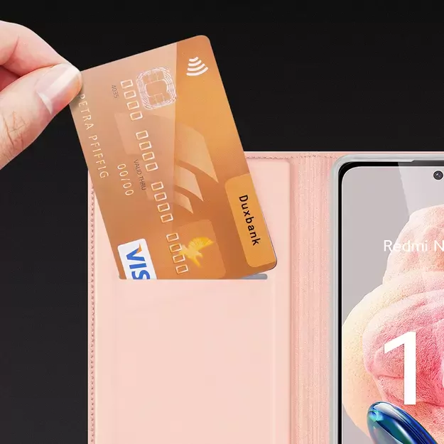Dux Ducis Skin Pro Case for Xiaomi Redmi Note 12 Flip Card Wallet Stand Blue 19