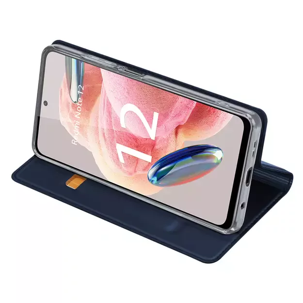 Dux Ducis Skin Pro Case for Xiaomi Redmi Note 12 Flip Card Wallet Stand Blue 7