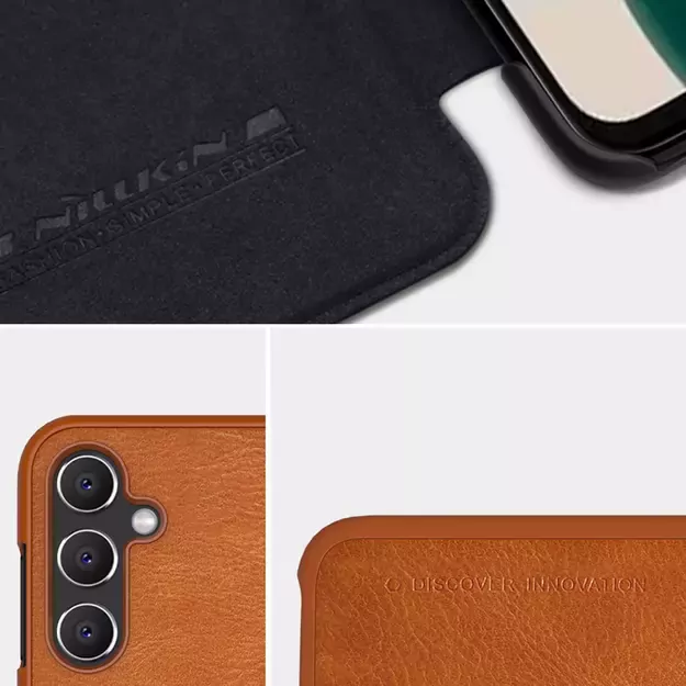 Nillkin Qin Leather case leather case with flap wallet brown 1