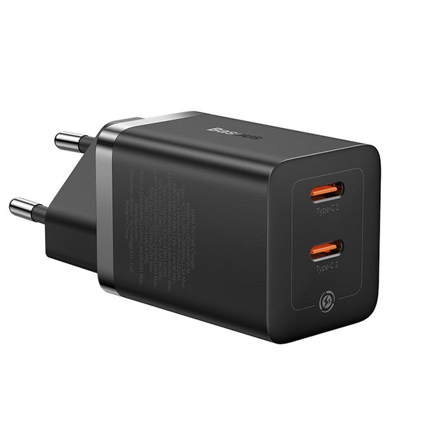 Baseus GaN5 Pro 40W 2xUSB-C Wall Charger - Black 3