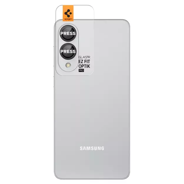 Spigen Optik Pro GLAS.TR &quot Ez Fit&quot  2-pack Camera Cover for Samsung Galaxy S25 Edge - Black 1