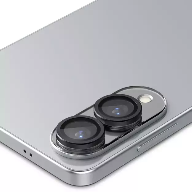 Spigen Optik Pro GLAS.TR &quot Ez Fit&quot  2-pack Camera Cover for Samsung Galaxy S25 Edge - Black 3