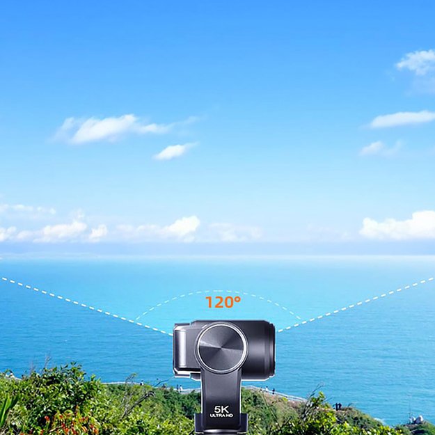 Ordro Pocket M5 3-Axis Gimbal Camera, 5K, for Vlogging and YouTube &ndash; Black 13